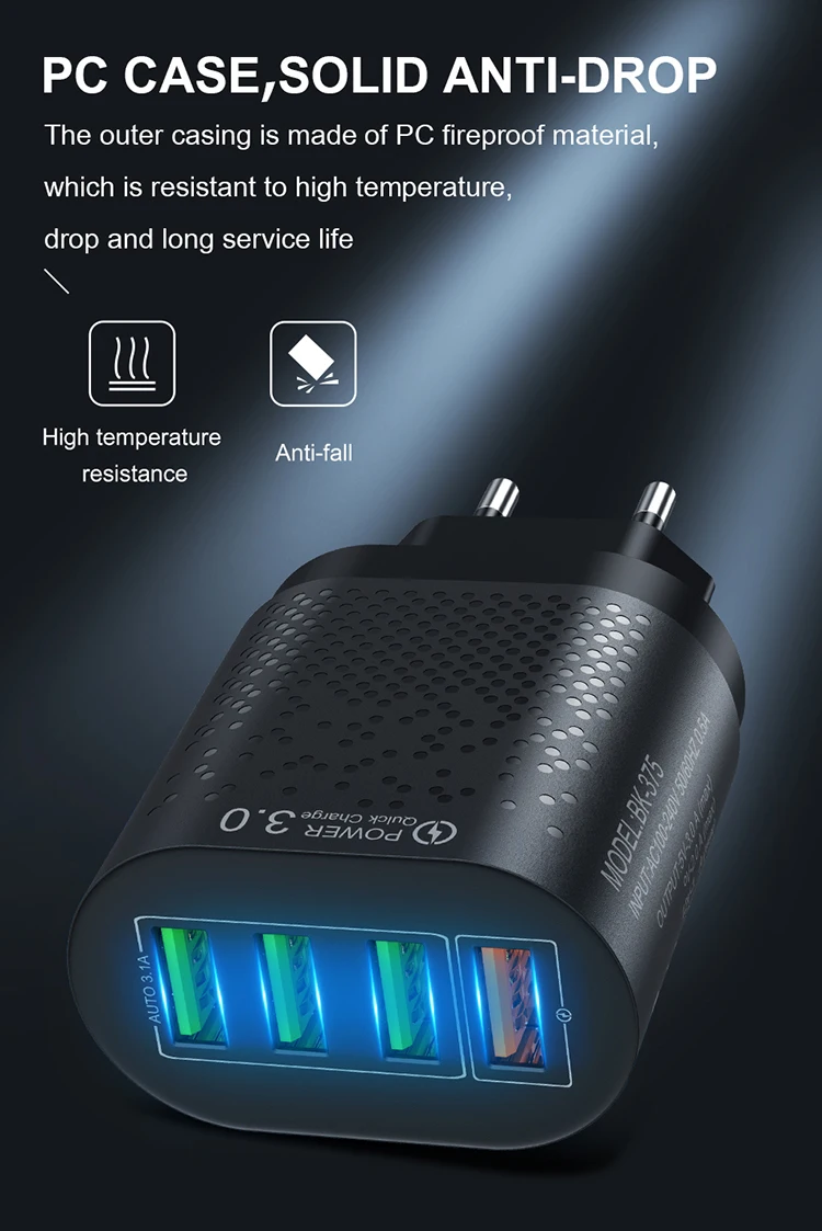 4 Port Quick Fast Charger