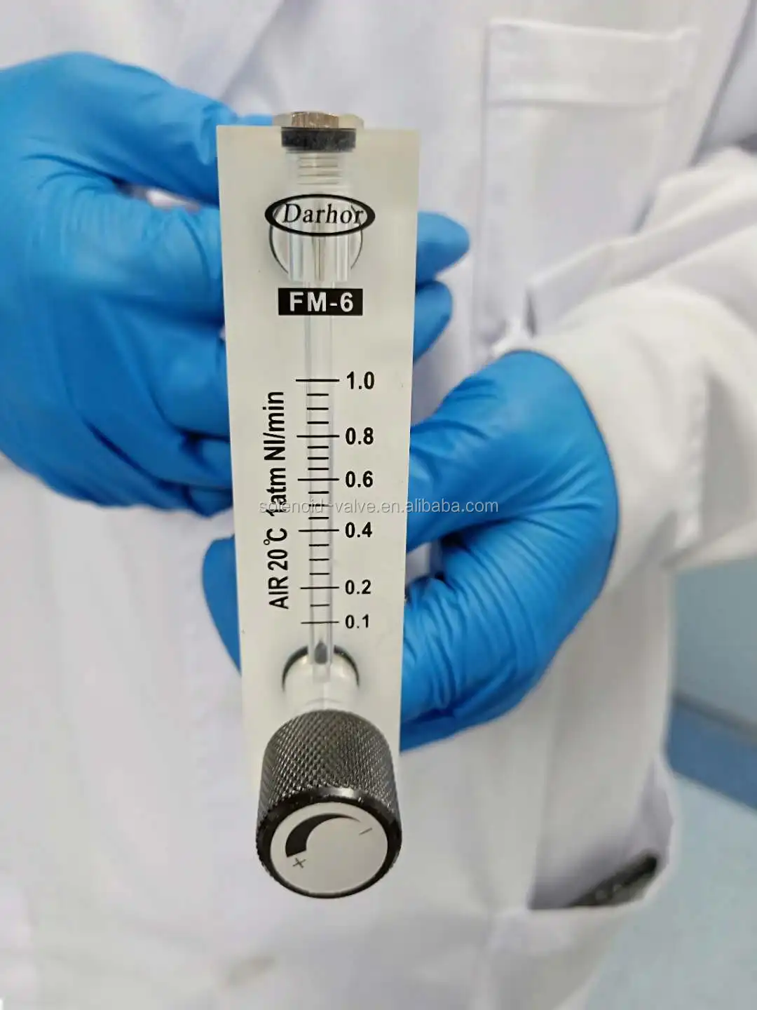 Dfg4t6t Direct Reading Acrylic Hydrogen Gas O2 Flow Meter Oem