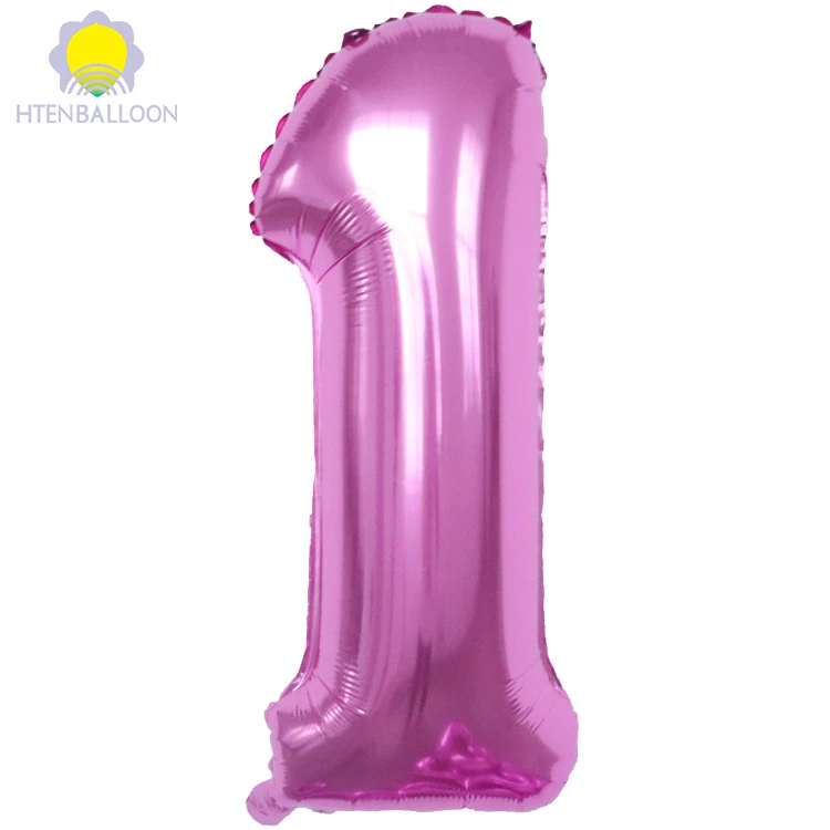 number foil balloon
