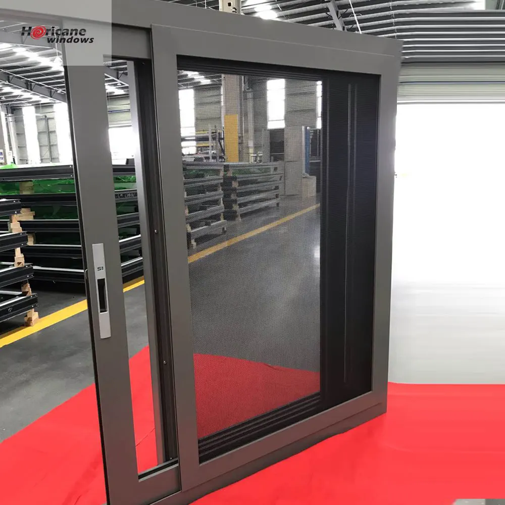 NFRC AS2047 standard affordable aluminium 2 panel sliding glass door window for sale