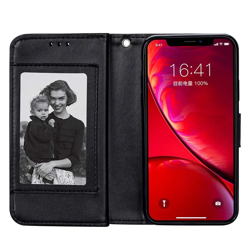 Custom Premium Ultra-thin 9 Card Slot Muti Functional Flip PU Leather Mobile Phone Case With Wallets For iPhone 11