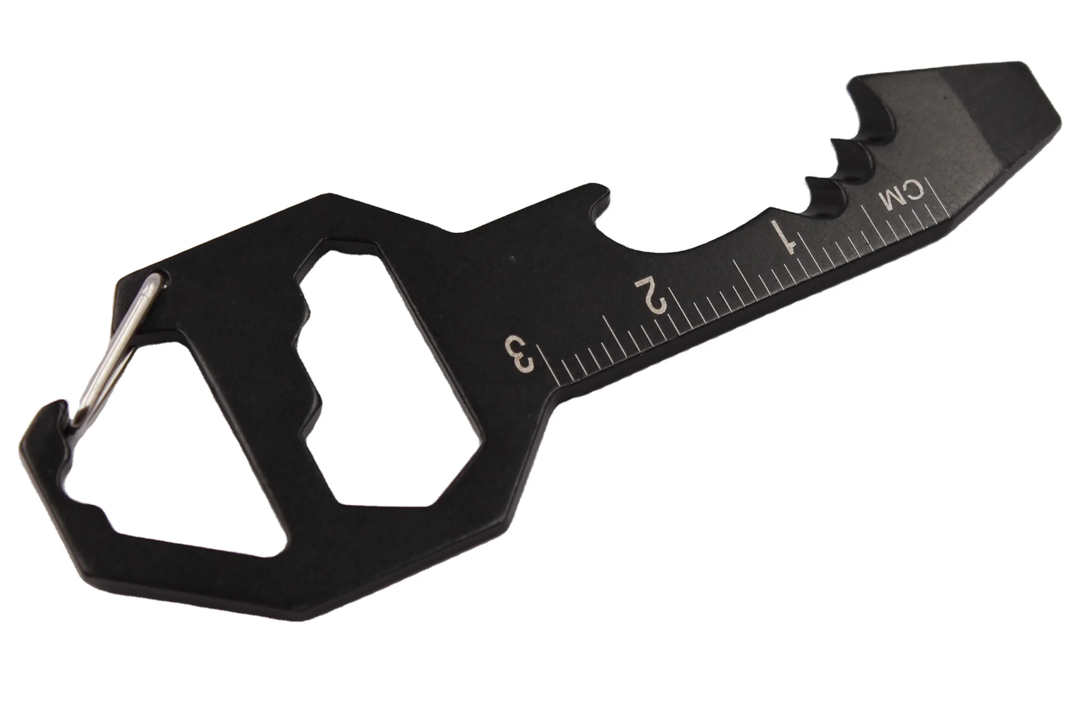 Stainless Steel Key Shape Design Edc Pocket Multitools Key Chain With