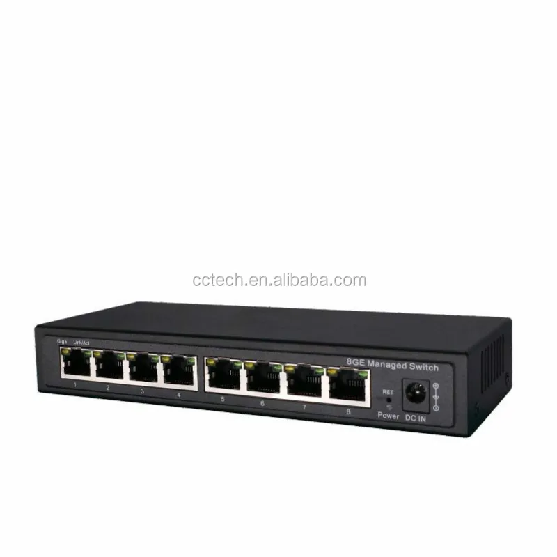 8 Port Gigabit Managed Switch Managed Ethernet Switch With 8 Port 10 ...