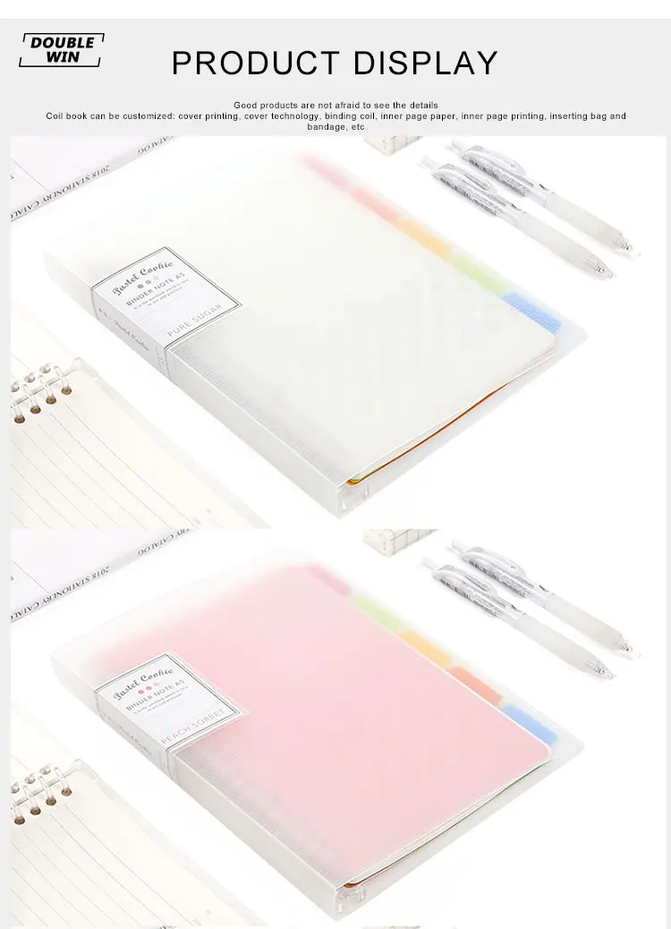 Custom Personalise 3 Subject 5 Subject 8 Subject Cute Notebook Spiral