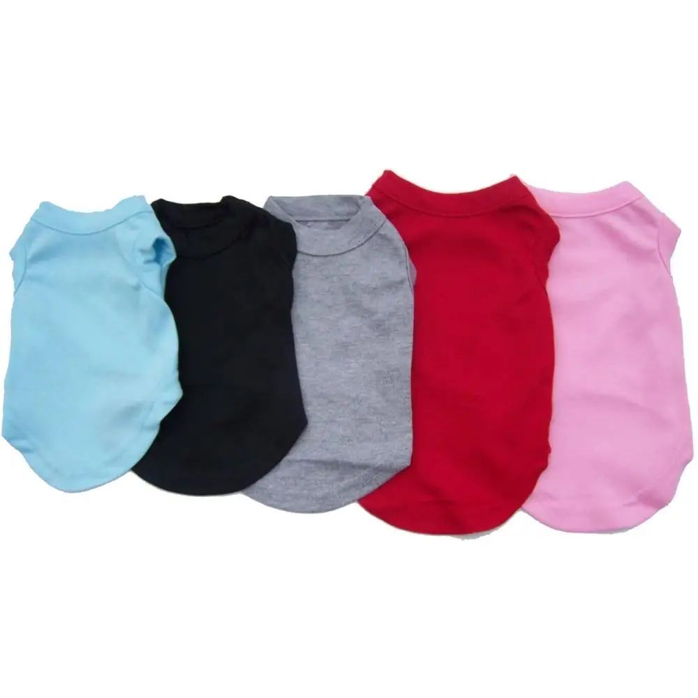 Wholesale Pet Large Size Tank Top Tee Custom Blank Dog Clothes Dog