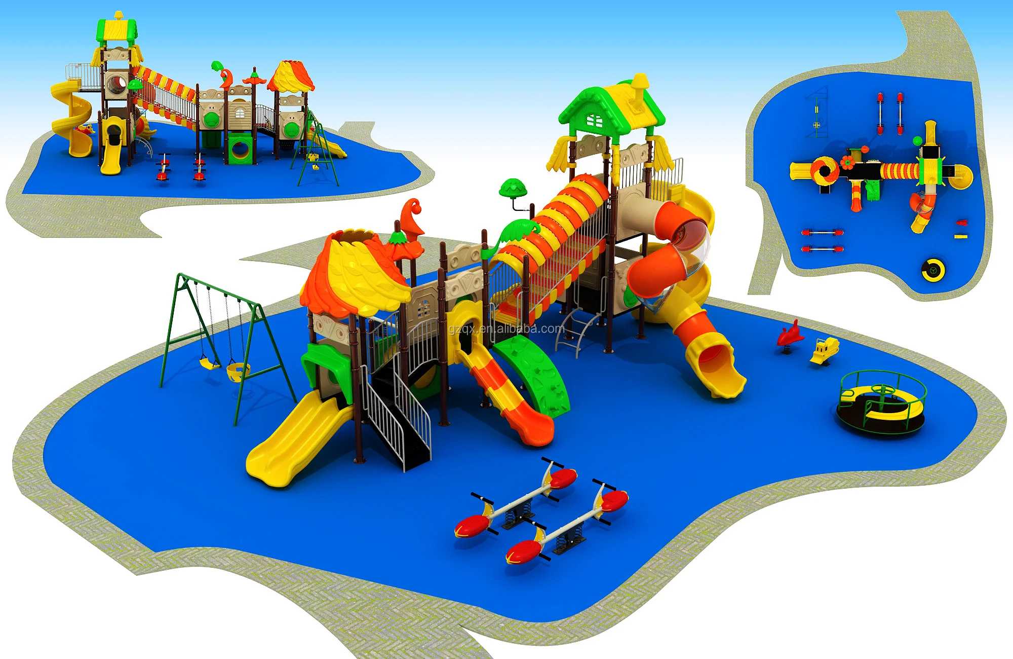 детский домик с горкой и качелями. детские площадки уличные. детские площадки от производителя. игровой комплекс для детей. игровой комплекс ксил.