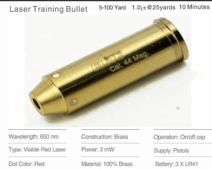 2020 Droge Fire .44 Mag Laser Tactische Training Bullet Laser Droeg