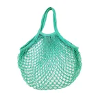 Portable Reusable Green Mesh Cotton Bag Fruit and Vegetable Tote Bags