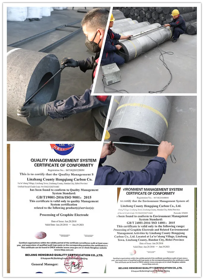 600 x 2400 mm uhp graphite electrode 4TPIL Nipples