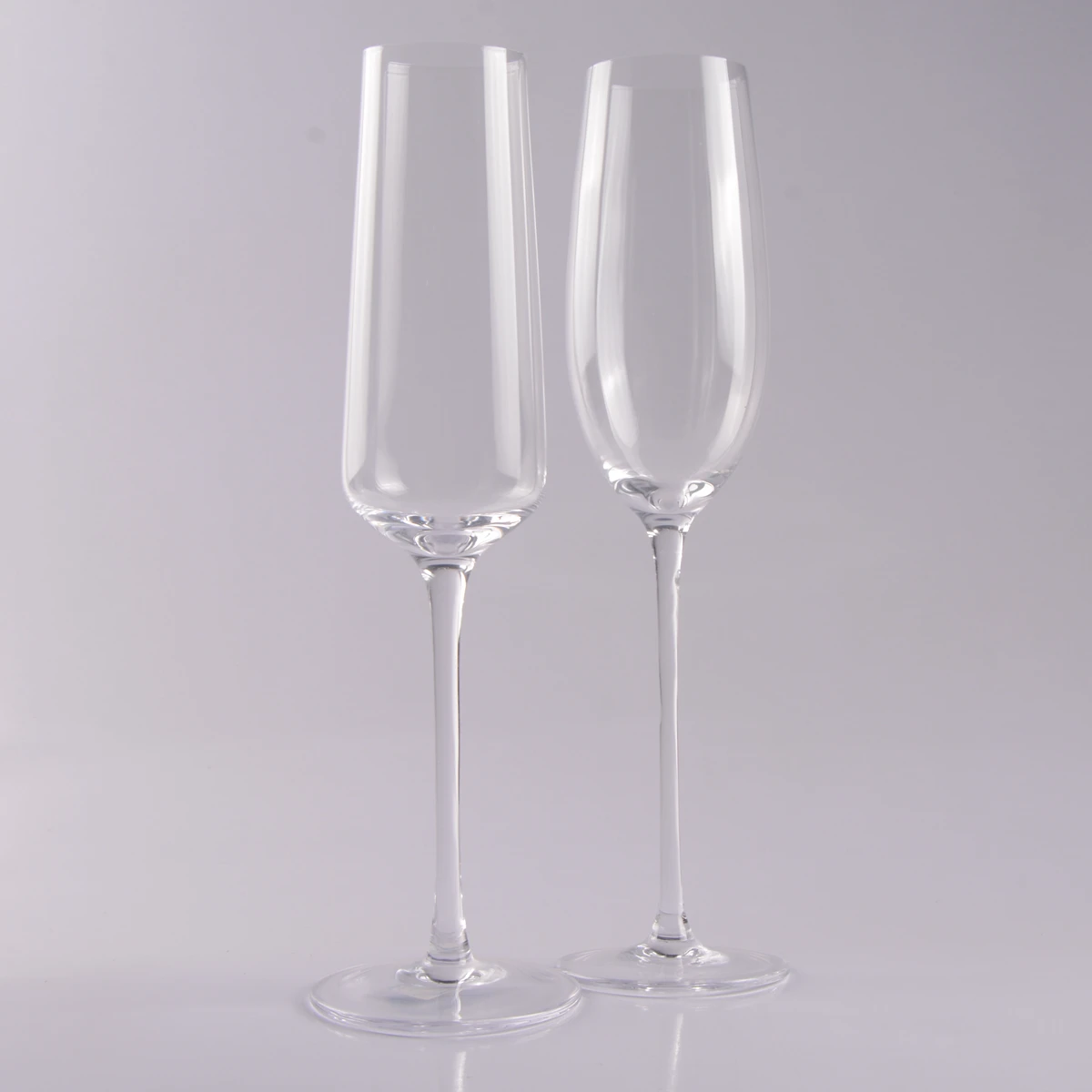 crystal glass champagne flutes