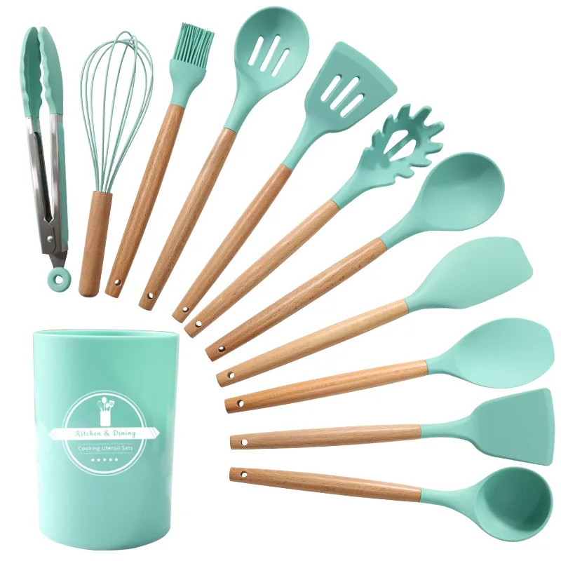 12pcs Food Grade Silicone Kitchen Accessories Gadgets Cocina Cuisine