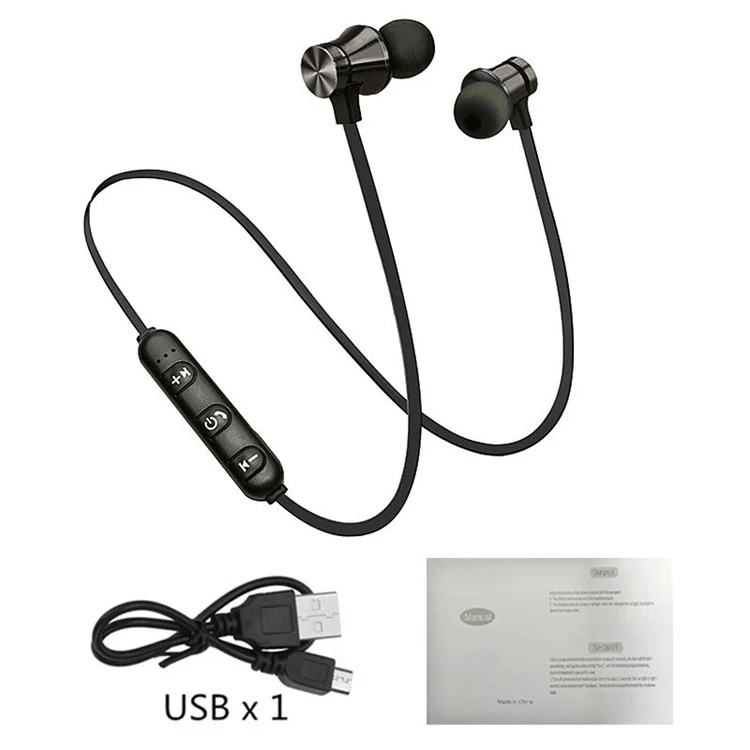 Magnetic 5.0 Earphone Sport Running Wireless Neckband Headset Headphone with Mic Stereo Music For All Smart Phone - ANKUX.COM