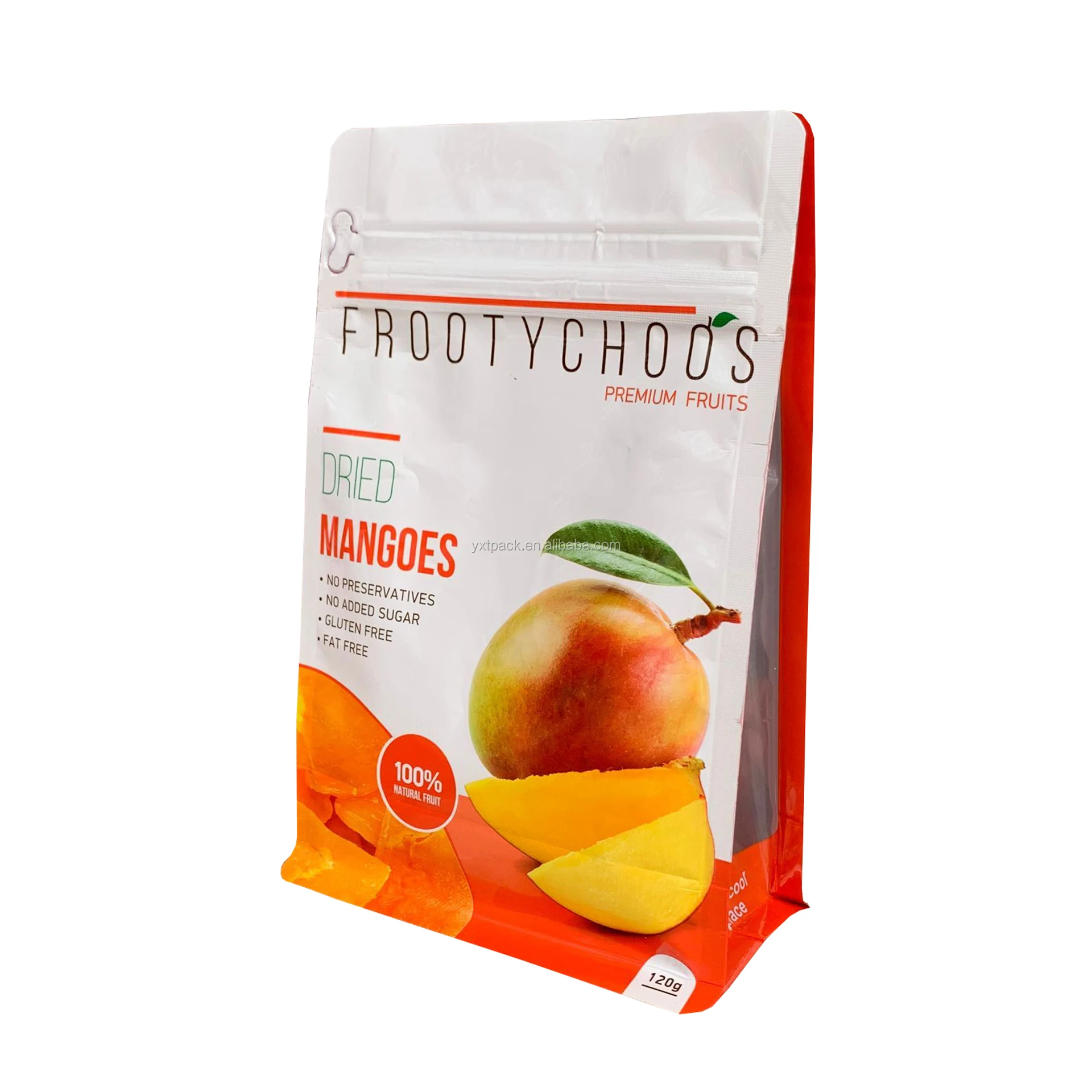 Blueberry Custom Printed Metal Doypack Soft Touch Stand Up Pouch Dry Food Aluminum Foil Packaging Bag