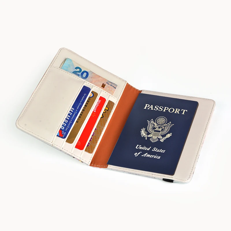 Personalized Passport And Boarding Pass Holder Wallet Case For Women