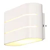 White box square shape decorative small mini indoor hotel wall mounted bedside 6w 9w bedroom wall lamps / wall light