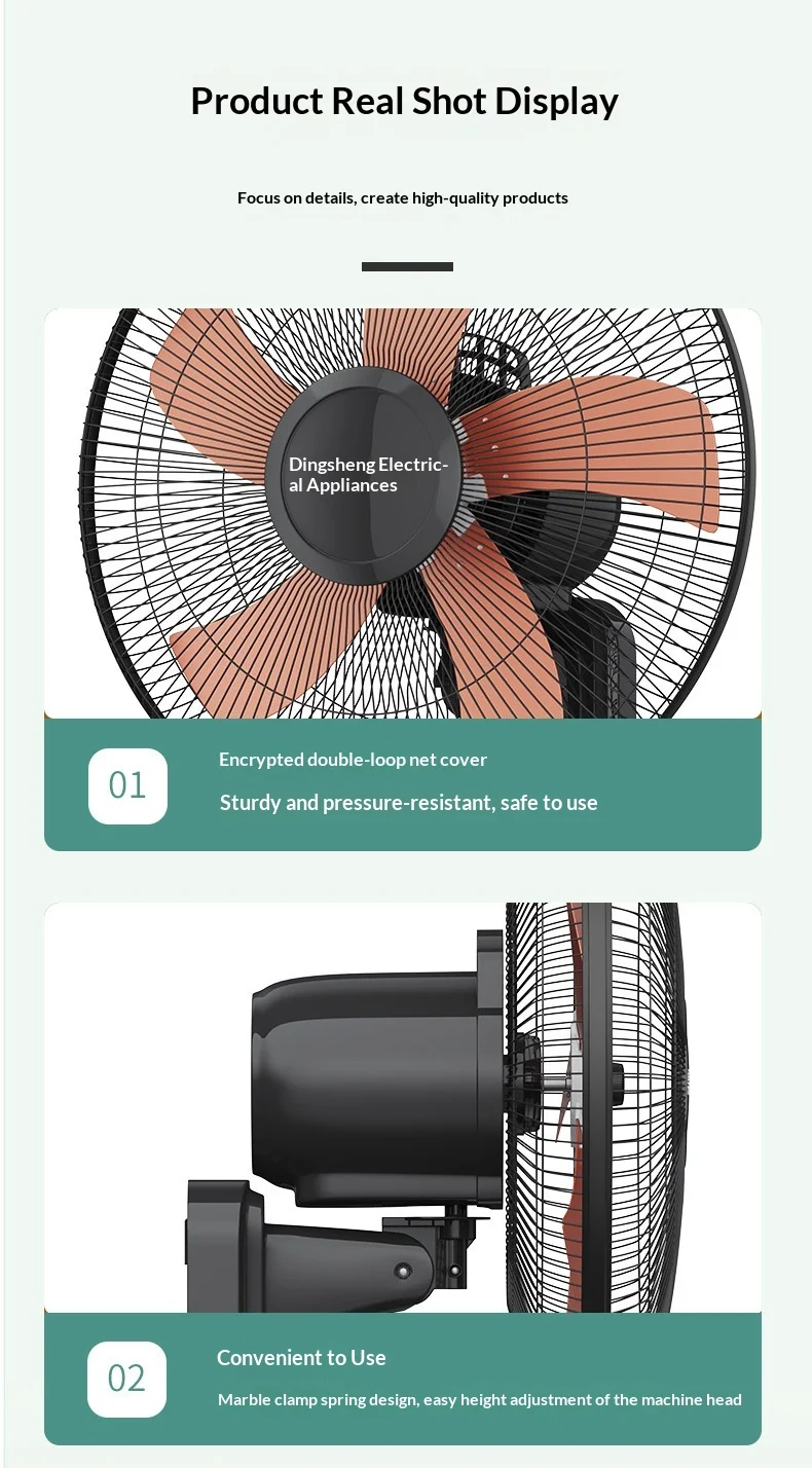 Wall Fan, 110V, 16-Inch, 30W - detail 22