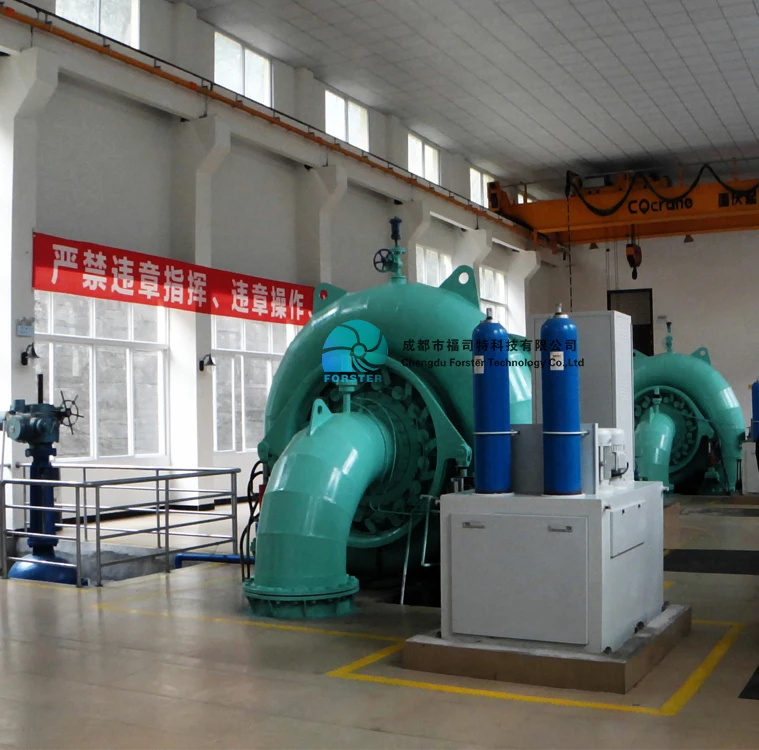 Francis turbine water