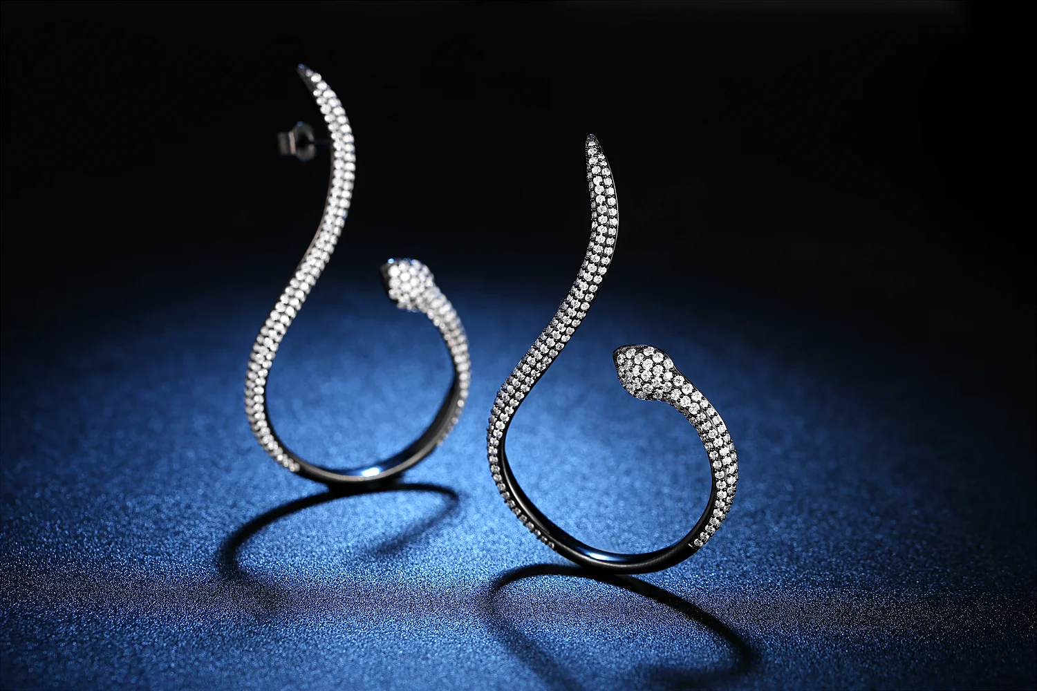 Custom animal 925 sterling Silver stud earring CZ jewelry sets for women(图1)