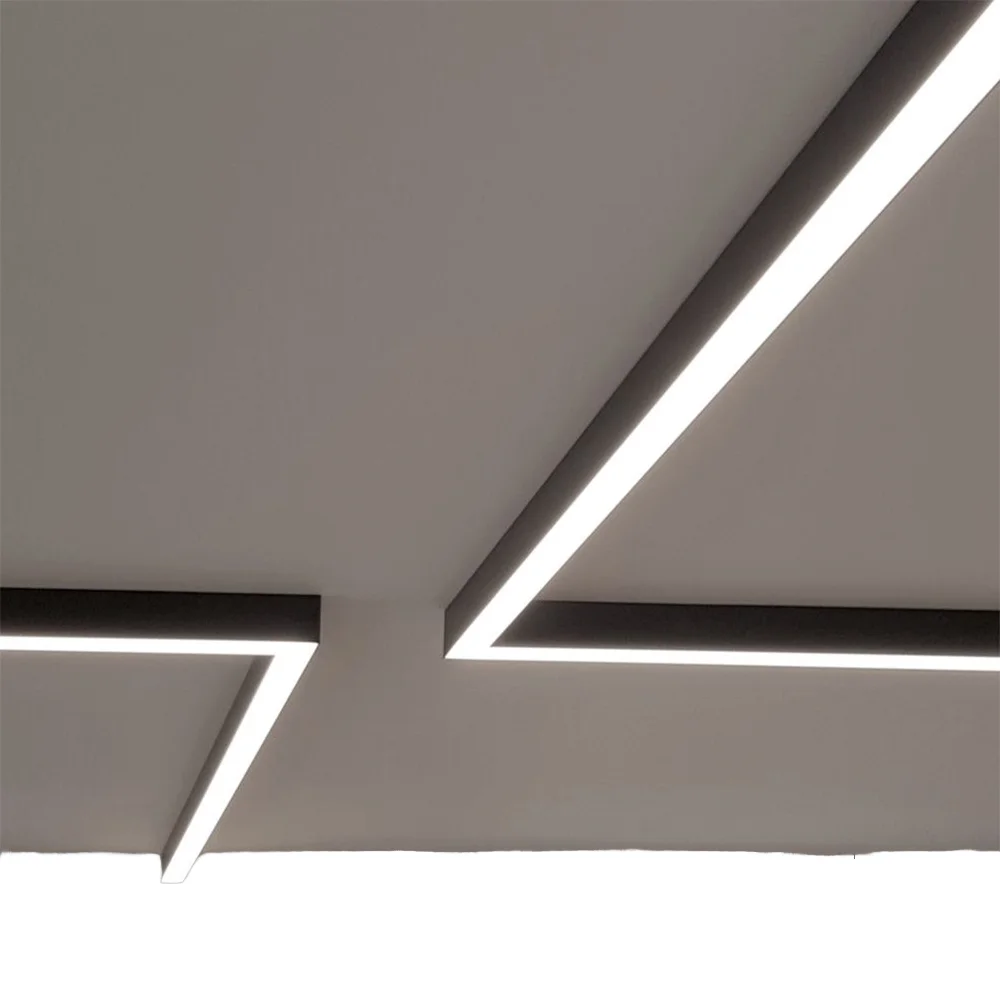 product 5cm wide aluminum led pendant linear light modern office indoor ceiling profile light fixture ip20 rated dimmable 5 year-0