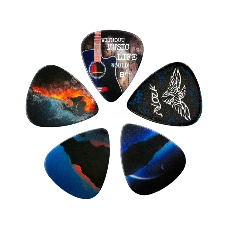 Wholesale Guitar Pick Different Thickness Different Color Custom Design