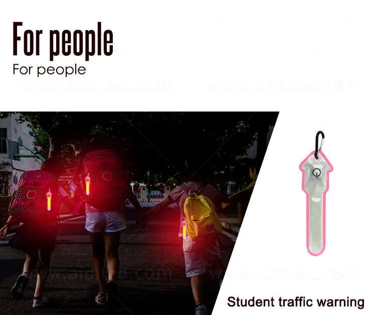 Small Accessory Led Reflective Safety Light for Running Attach on the Bag  or Clothes Lightweight Sport Running Light for Safety