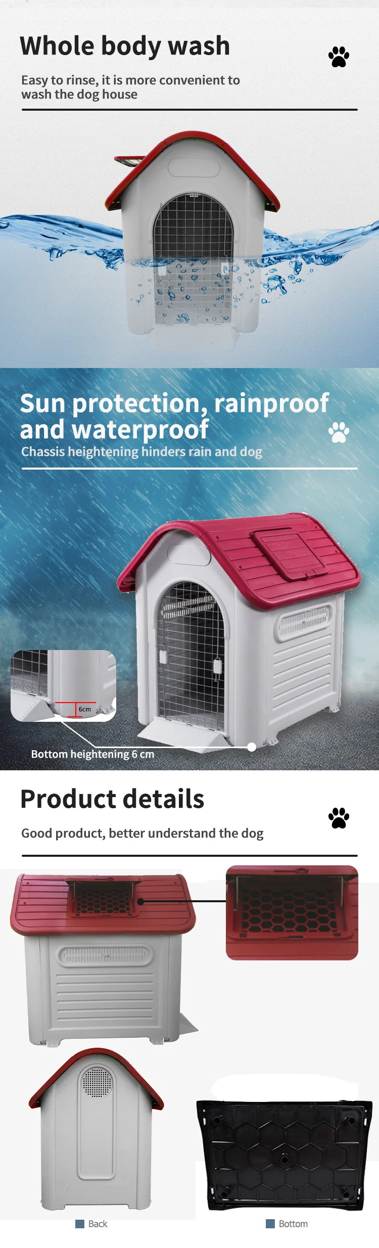 xxl plastic dog kennel