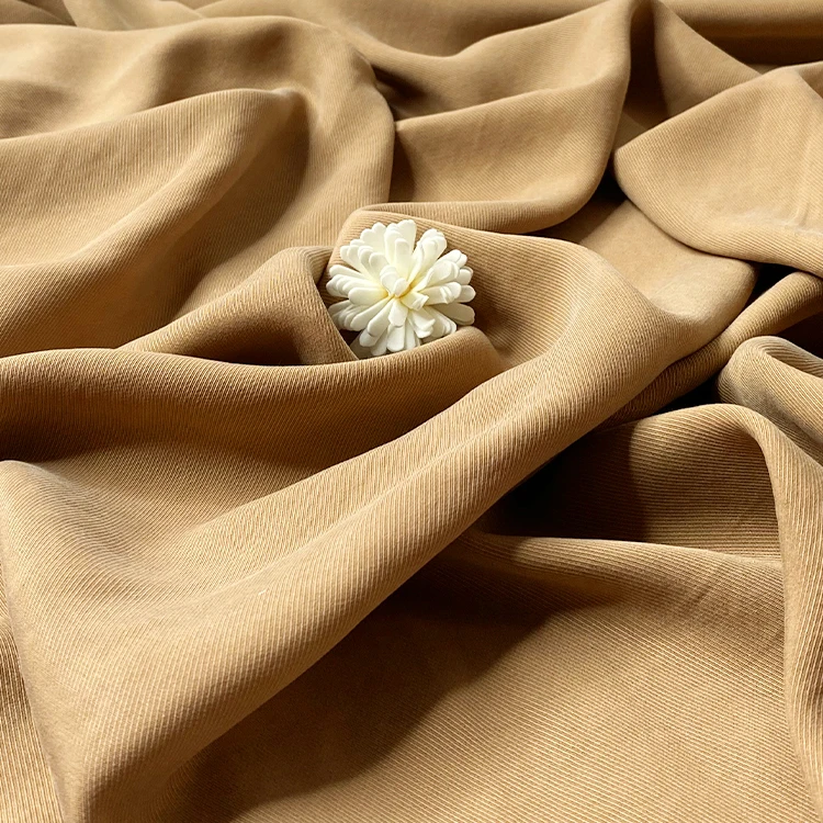 Harvest Woven Tencel Twill Dyed Fabric Smooth Cool Handle Fabric From