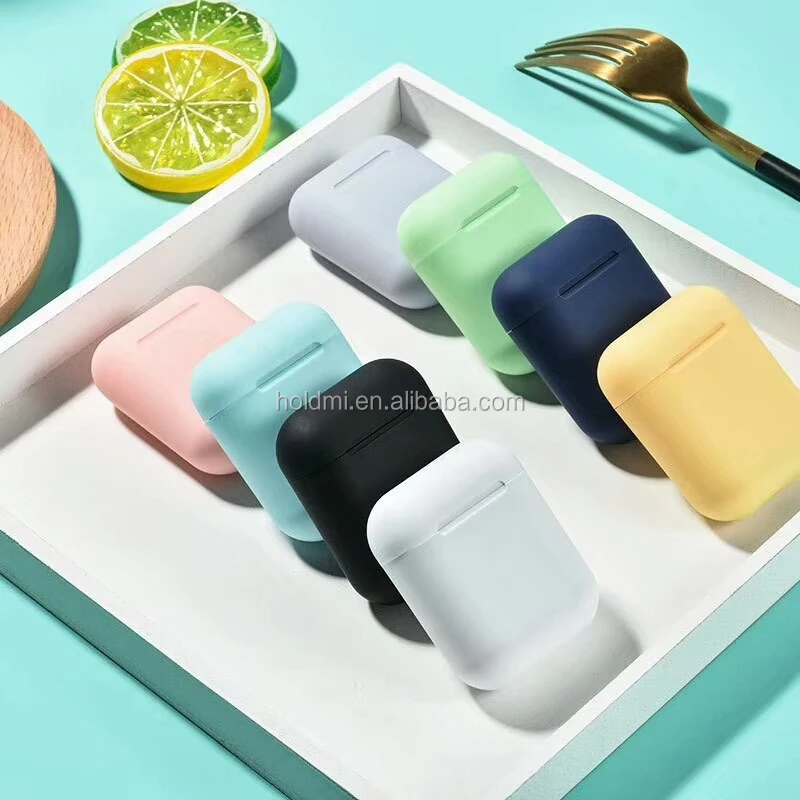 Hot sale red color wireless earphone inpods 12 macaron i12 TWS Blue tooth earbuds for iphone and samsung - ANKUX.COM