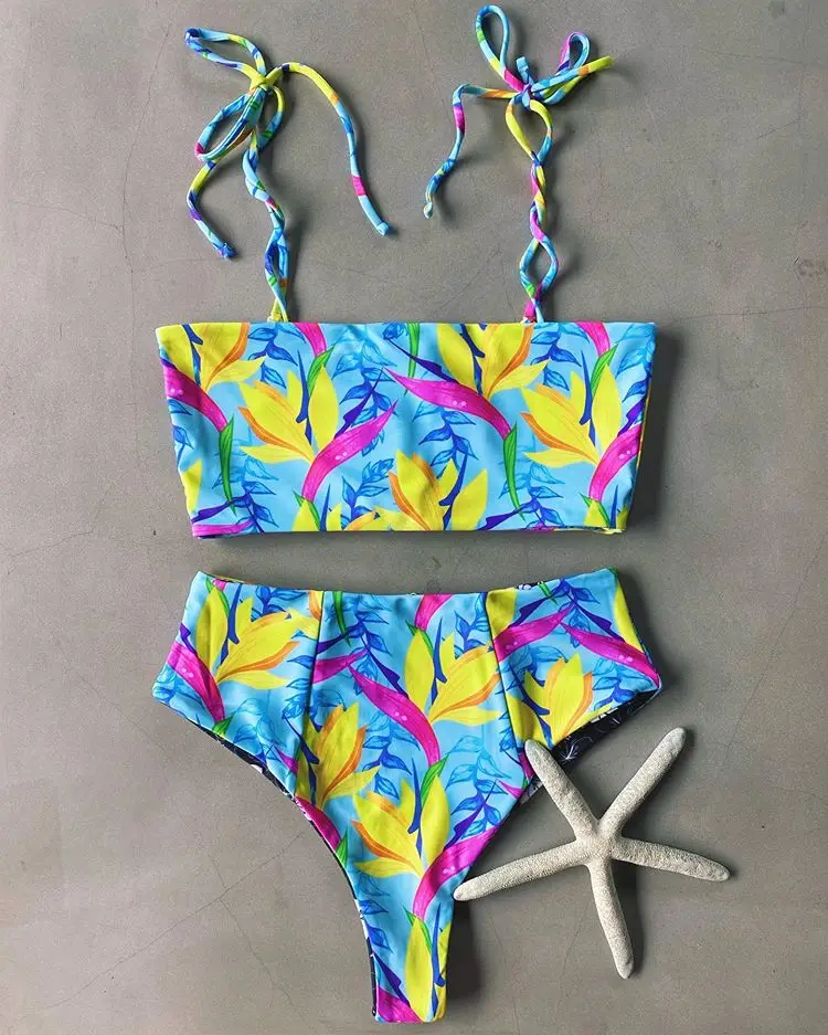 Custom Girls Sublimation Reversible Bikini Women Bathing Suit Swim Wear ...