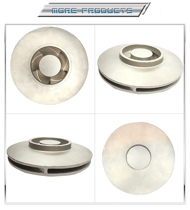 Shot blasting Vortex pump impeller investment casting