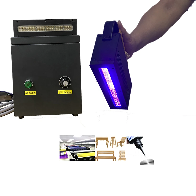 Portable Uva High Power Led Uv Curing System Hand Held 365 395 Nm Ultraviolet Lamp Drying Light For Cure Resin Floor Ink Printer
