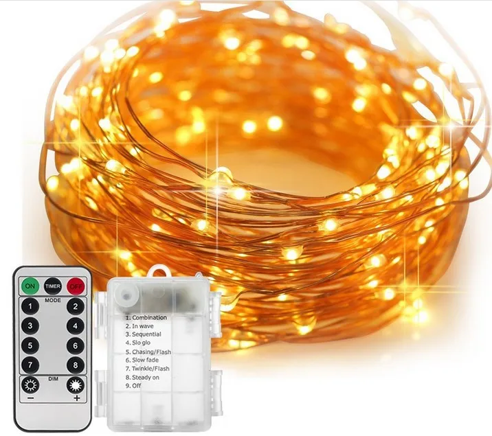 Good quality Christmas Led Copper String Light For Inoor/Outdoor Decoration IP65 led outdoor post lights deck post solar light