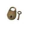 padlock Ivoduff Cute retro vintage diary suitcase mini Bear lock with key antique bronze padlock