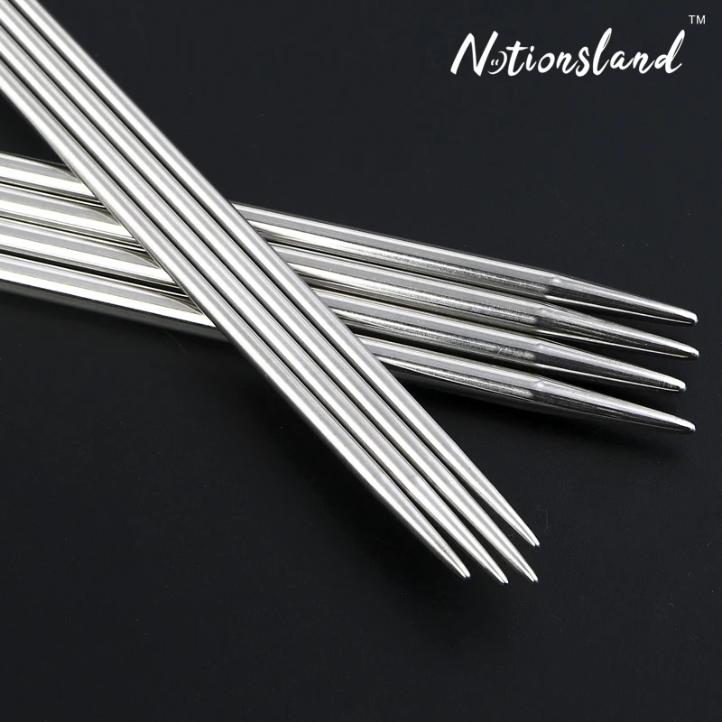 Wholesale Stainless Steel Smooth Double Pointed Knitting Needle Home