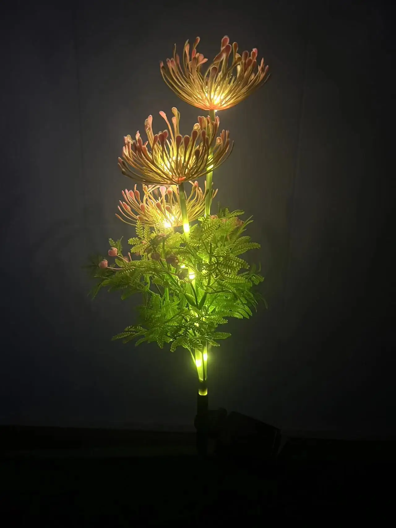 Solar Bianhua Outdoor IP66 Waterproof LED Auto on Plant Lantern Garden Courtyard Decorative Floor & Lawn Lamp