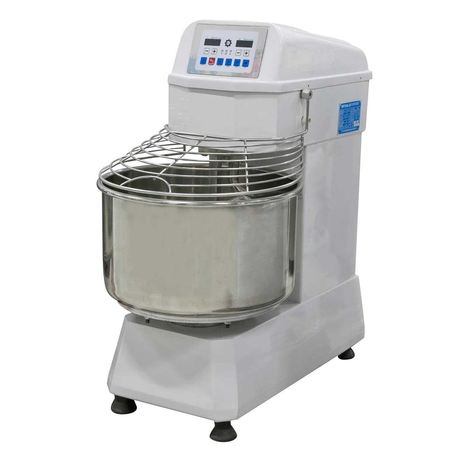 25kg 60l Dough Mixer For Bread Spiral Dough Mixing / Pizza Dough Mixer