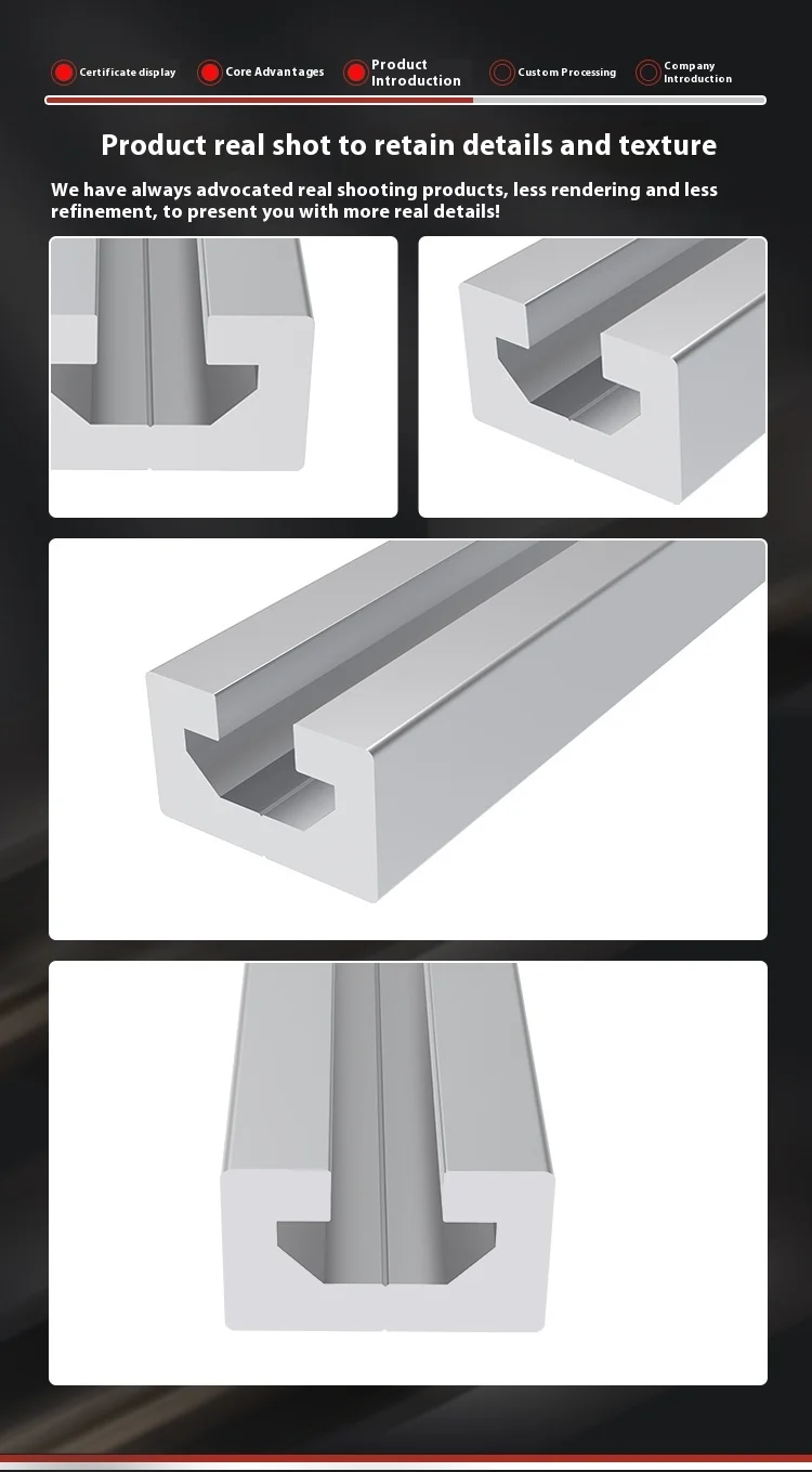 1830U Aluminum Alloy Profile Guide Rail Industrial 1830C Type Manipulator Fixture for Door for Door Application details