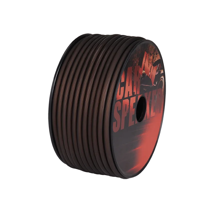 Oem 8awg Electric Wire Ofc Power Cable Transparent Jacket Round Speaker