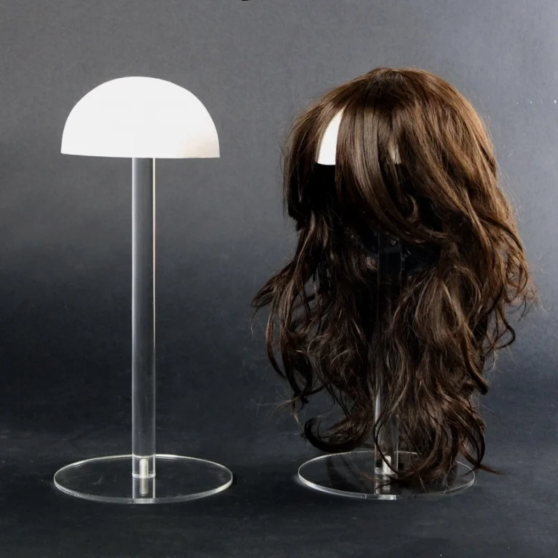 Hot Selling Freestanding Acrylic Wig Display Stand Buy Acrylic Wig