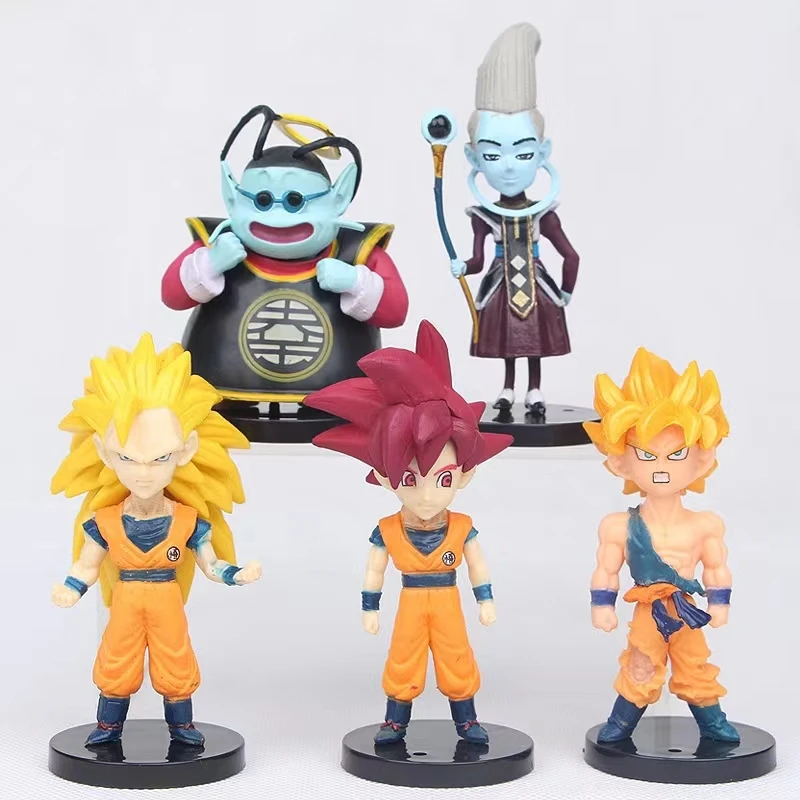 10 Piece Dragon-ball Figure Set Cake Topper,party Favor 10cm 