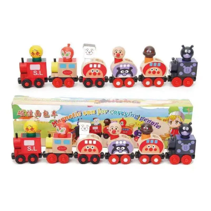 Wooden Train Toys 6 Knots Van For Carrying People