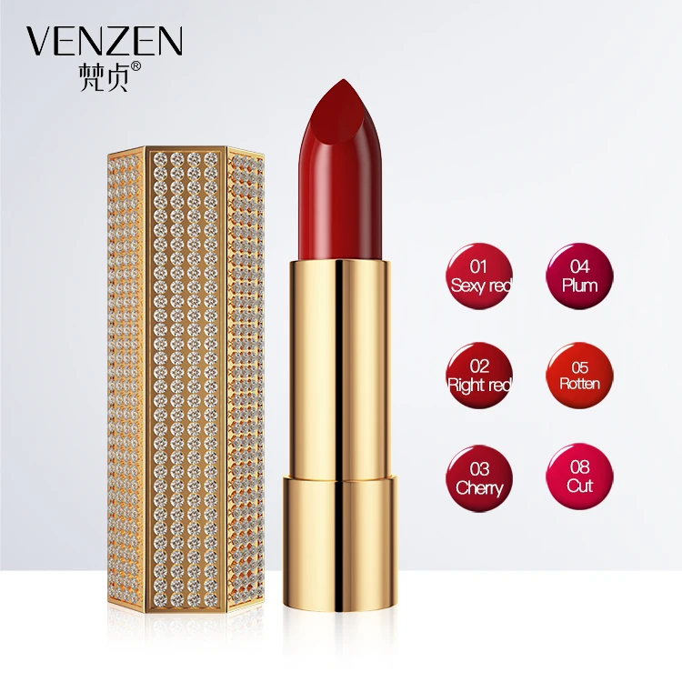 Venzen新しい化粧品サプライヤー中国保湿パーソナライズされた安いキラキラ口紅 Buy 口紅 安い口紅 メイクアップ Product On Alibaba Com
