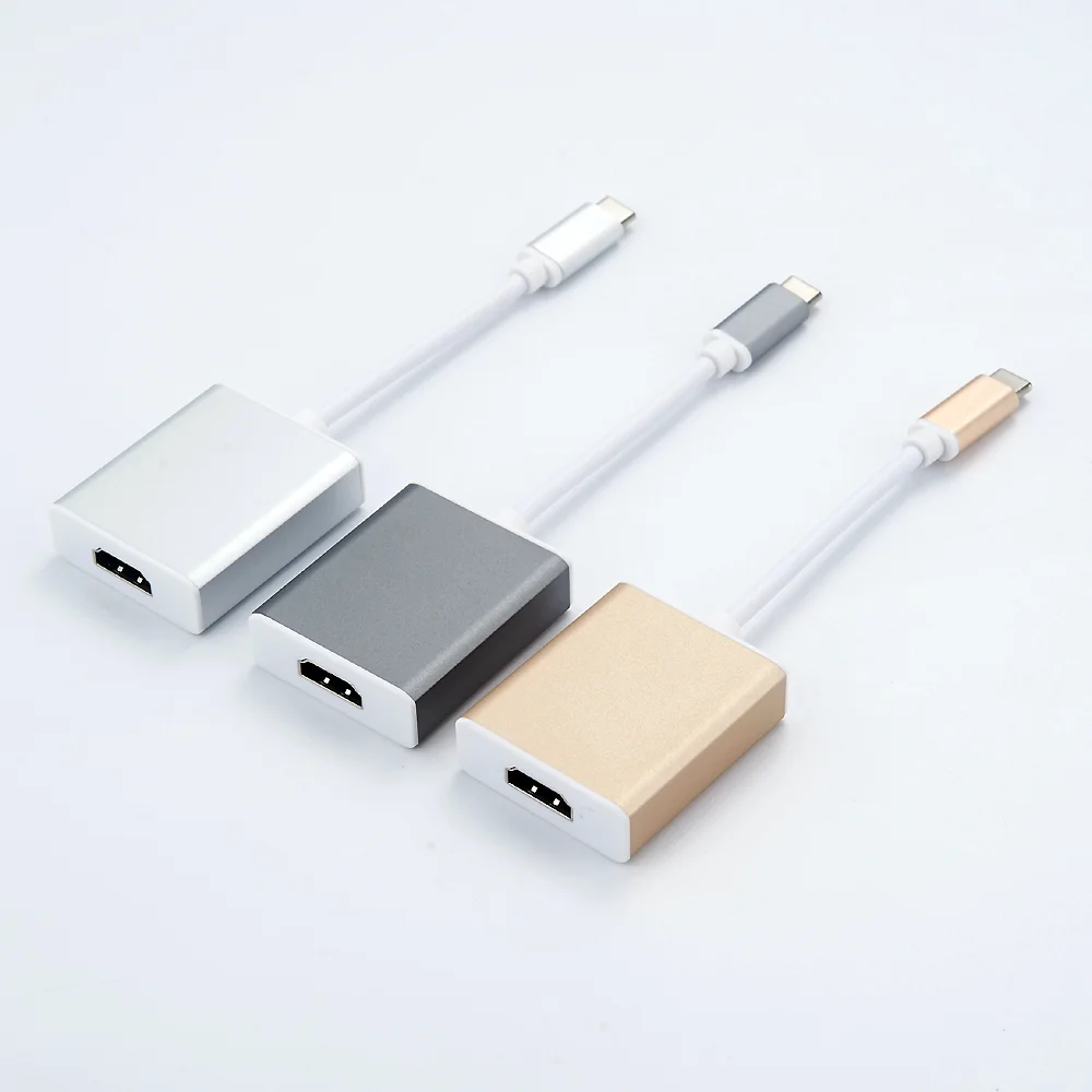 innovative products 2020 Aluminum alloy 4k*2k USB TYPE C 3.1 Adapter Cable for 1080P HDTV computer - ANKUX.COM