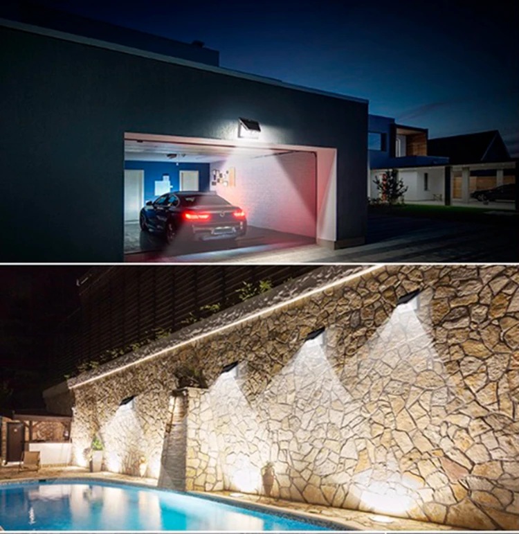 motion sensor solar wall light