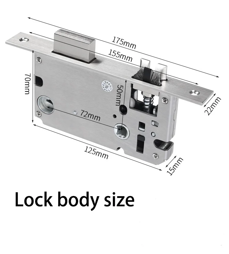 Convenience And Simply Style Smart Fingerprint Bedroom Door Lock For