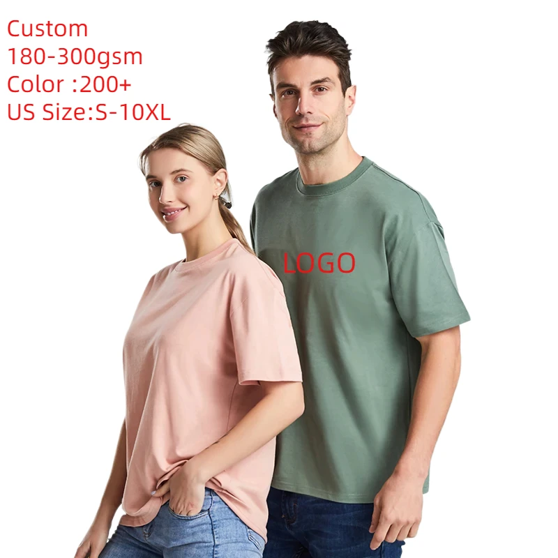 Wholesale High Quality Short-sleeved Blank T-shirt Custom Group Clothing Culture Shirt Printed Logo