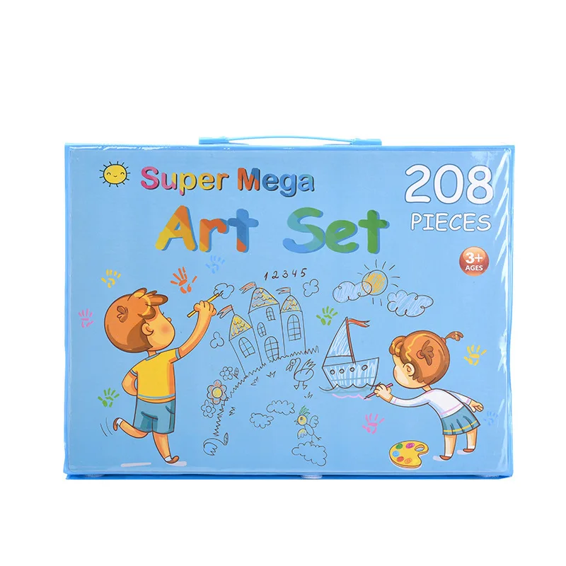 Super Mega Art Set 208pcs Nice Painting Gift With Pastel Oil Mix-color ...
