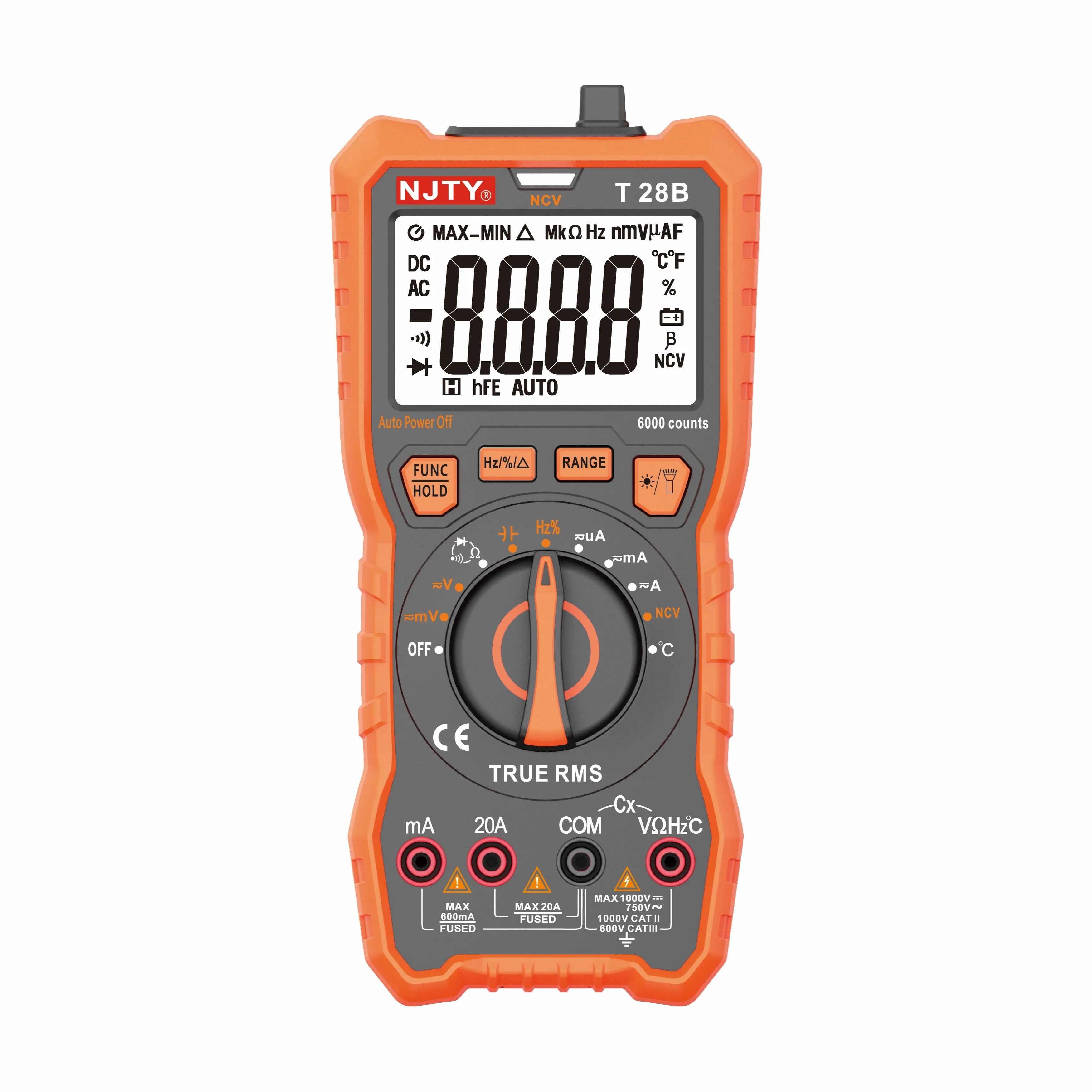 Njty T28b Type The Fully Automatic Digital Multimeter Unit Adopts High