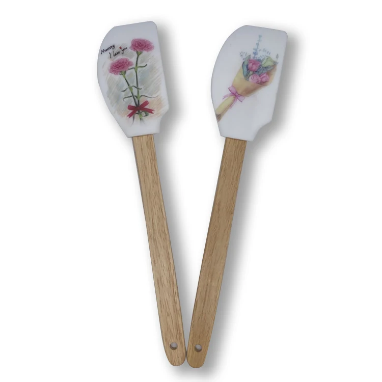 Spatula Set Alat Dapur Motif Silikon,Peralatan Memanggang Desain Karet