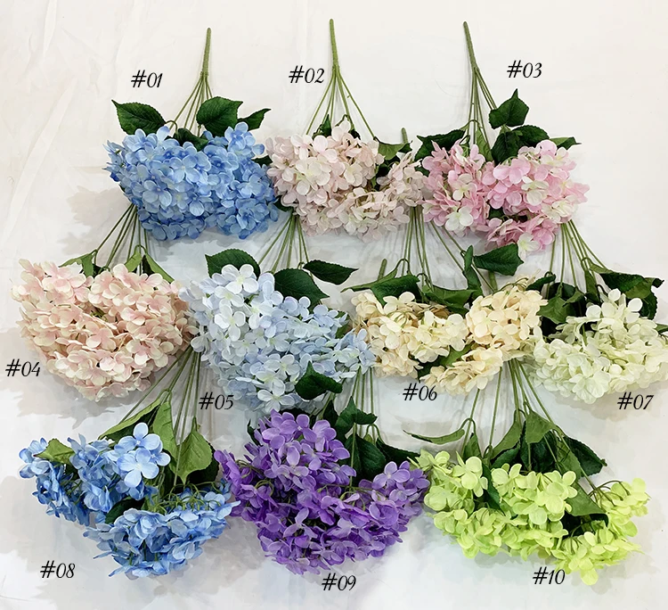 Giga China Cheap Silk Faux White Flowers Wedding Artificial Flower